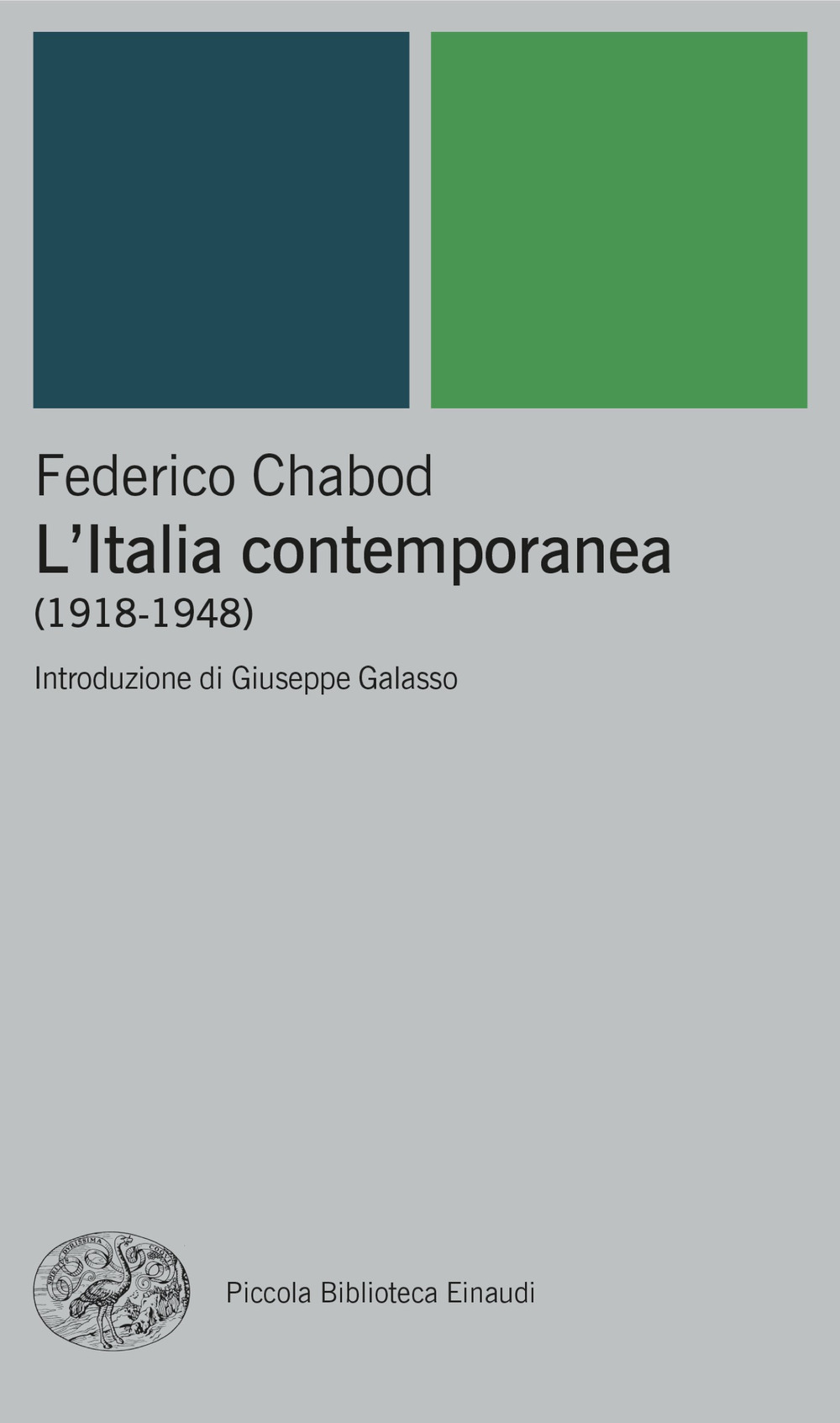 Libro Italia contemporanea (1918-1948) di Federico Chabod - ean 9788806265793 - Einaudi