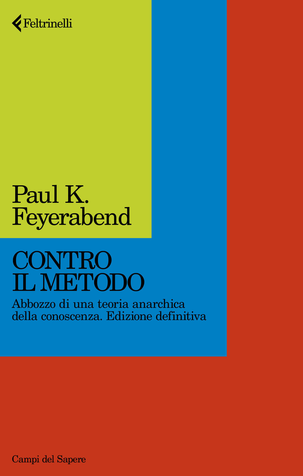 Libro Contro il metodo. Abbozzo di una teoria anarchica della conoscenza. Edizione definitiva di Paul K. Feyerabend - ean 9788807105777 - Feltrinelli