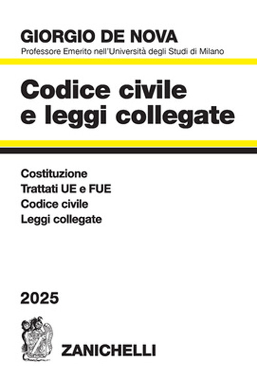 Libro Codice civile e leggi collegate 2025 di Giorgio De Nova - ean 9788808230515 - Zanichelli