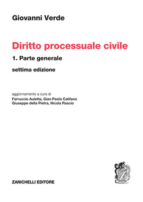 Libro Diritto processuale civile di Giovanni Verde - ean 9788808699145 - Zanichelli