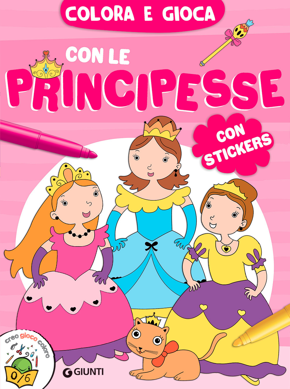 Libro Colora e gioca con le principesse. Con adesivi di  - ean 9788809897519 - Giunti Editore