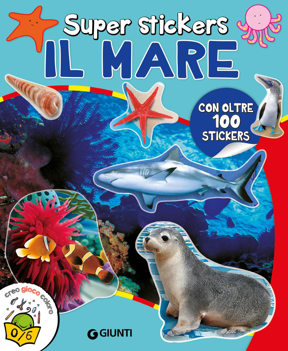 Libro mare. Super stickers di  - ean 9788809897953 - Giunti Editore