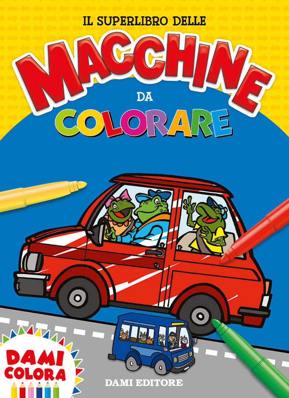 Libro superlibro delle macchine da colorare di  - ean 9788809898028 - Dami Editore