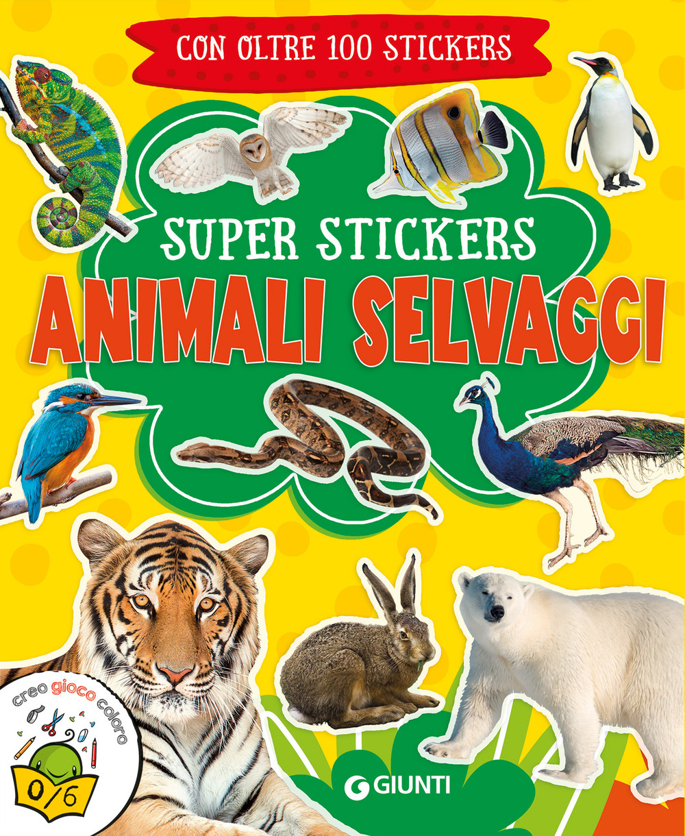 Libro Animali selvaggi. Super stickers di  - ean 9788809913776 - Giunti Editore