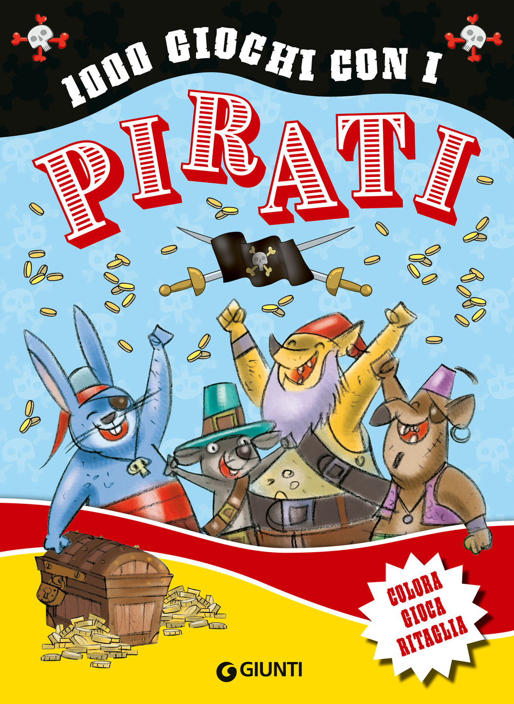 Libro 1000 giochi con i pirati. Colora gioca ritaglia di  - ean 9788809927018 - Giunti Editore