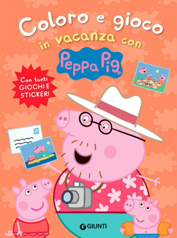 Libro Coloro e gioco in vacanza con Peppa Pig. Con adesivi di Silvia D'Achille - ean 9788809967014 - Giunti Editore