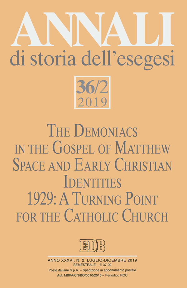 Libro Annali di storia dell'esegesi di  - ean 9788810130162 - EDB