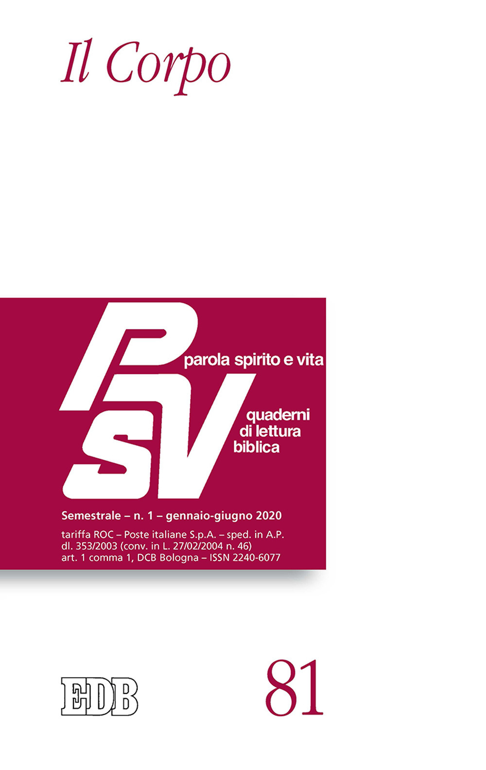 Libro Parola spirito e vita. Quaderni di lettura biblica di  - ean 9788810903810 - EDB