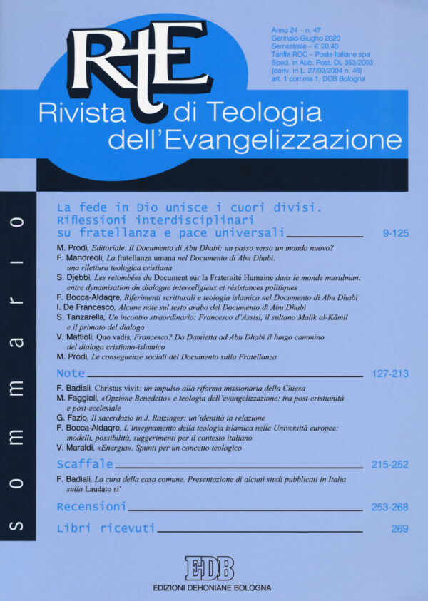 Libro RTE Rivista di teologia dell'evangelizzazione di  - ean 9788810919637 - EDB