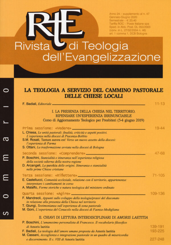 Libro RTE Rivista di teologia dell'evangelizzazione. Supplemento di  - ean 9788810919682 - EDB