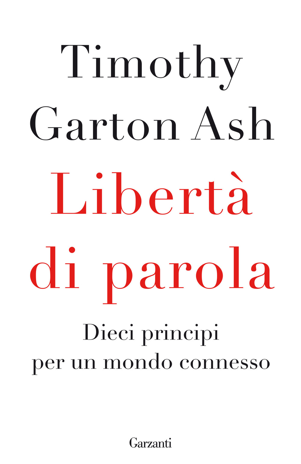 Libro Libertà di parola. Dieci principi per un mondo connesso di Timothy Garton Ash - ean 9788811817741 - Garzanti