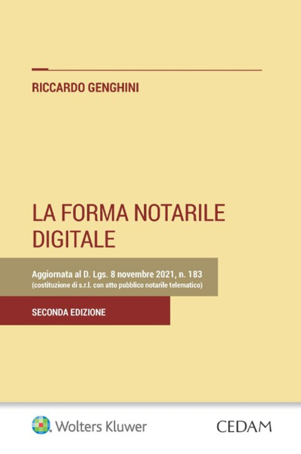 Libro forma notarile digitale di Riccardo Genghini - ean 9788813379568 - CEDAM