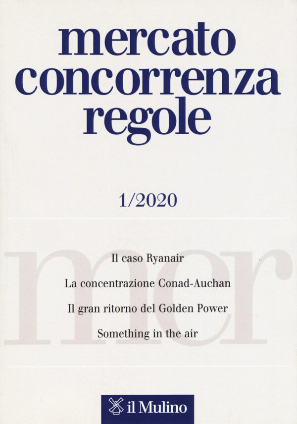 Libro Mercato concorrenza regole di  - ean 9788815288929 - Il Mulino