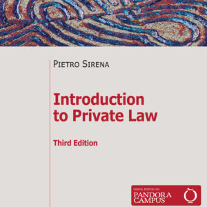 Libro Introduction to private law di Pietro Sirena - ean 9788815290182 - Il Mulino
