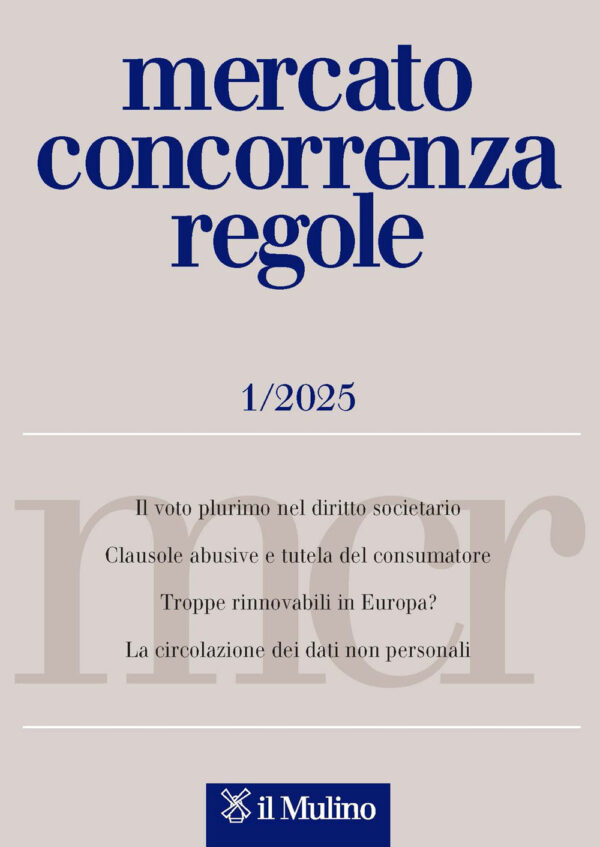 Libro Mercato concorrenza regole di  - ean 9788815392633 - Il Mulino
