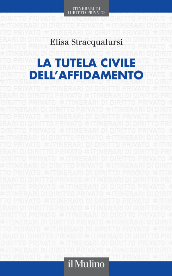 Libro tutela civile dell'affidamento di Elisa Stracqualursi - ean 9788815395276 - Il Mulino