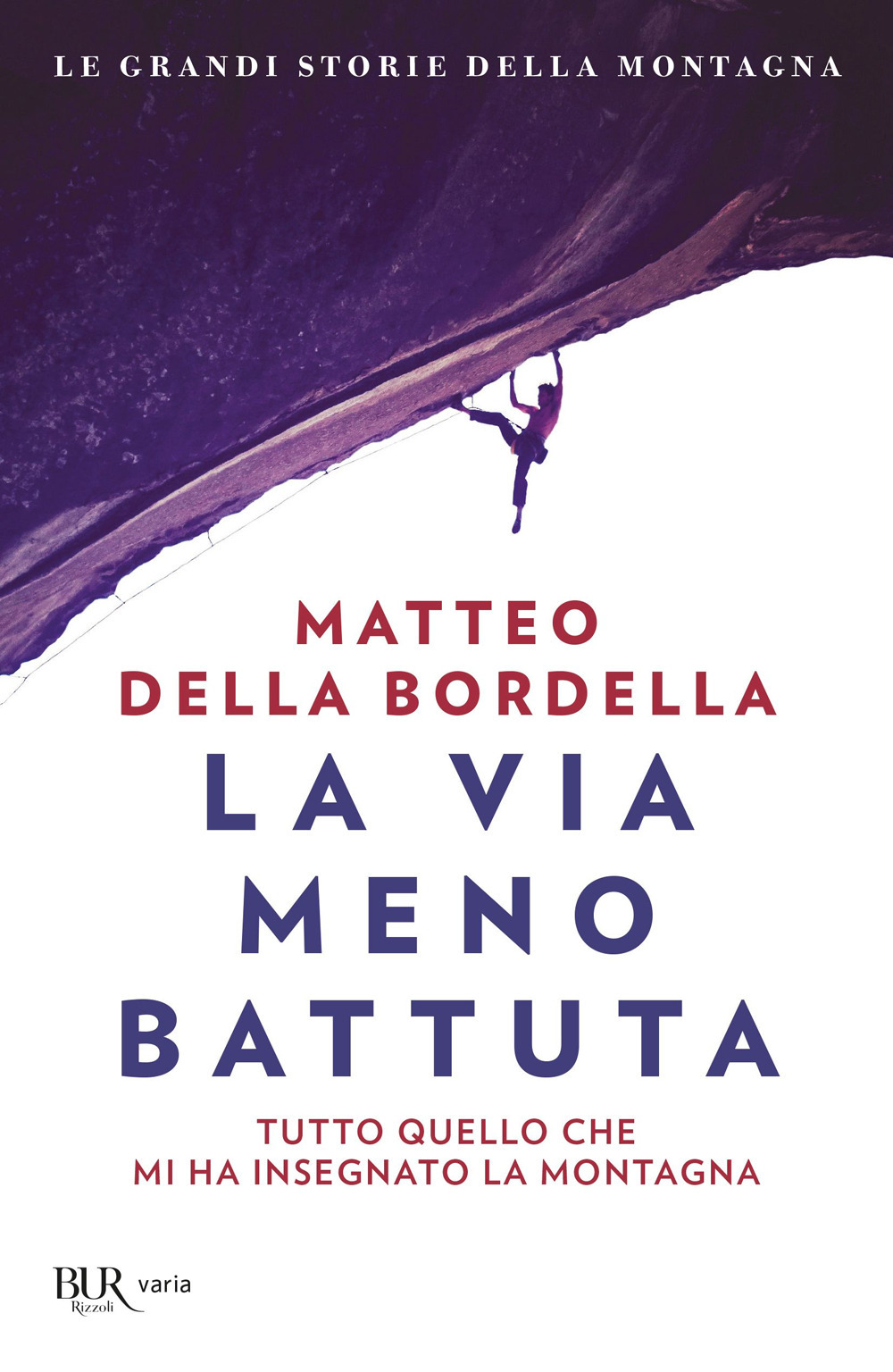 Libro via meno battuta. Tutto quello che mi ha insegnato la montagna di Matteo Della Bordella - ean 9788817186414 - Rizzoli