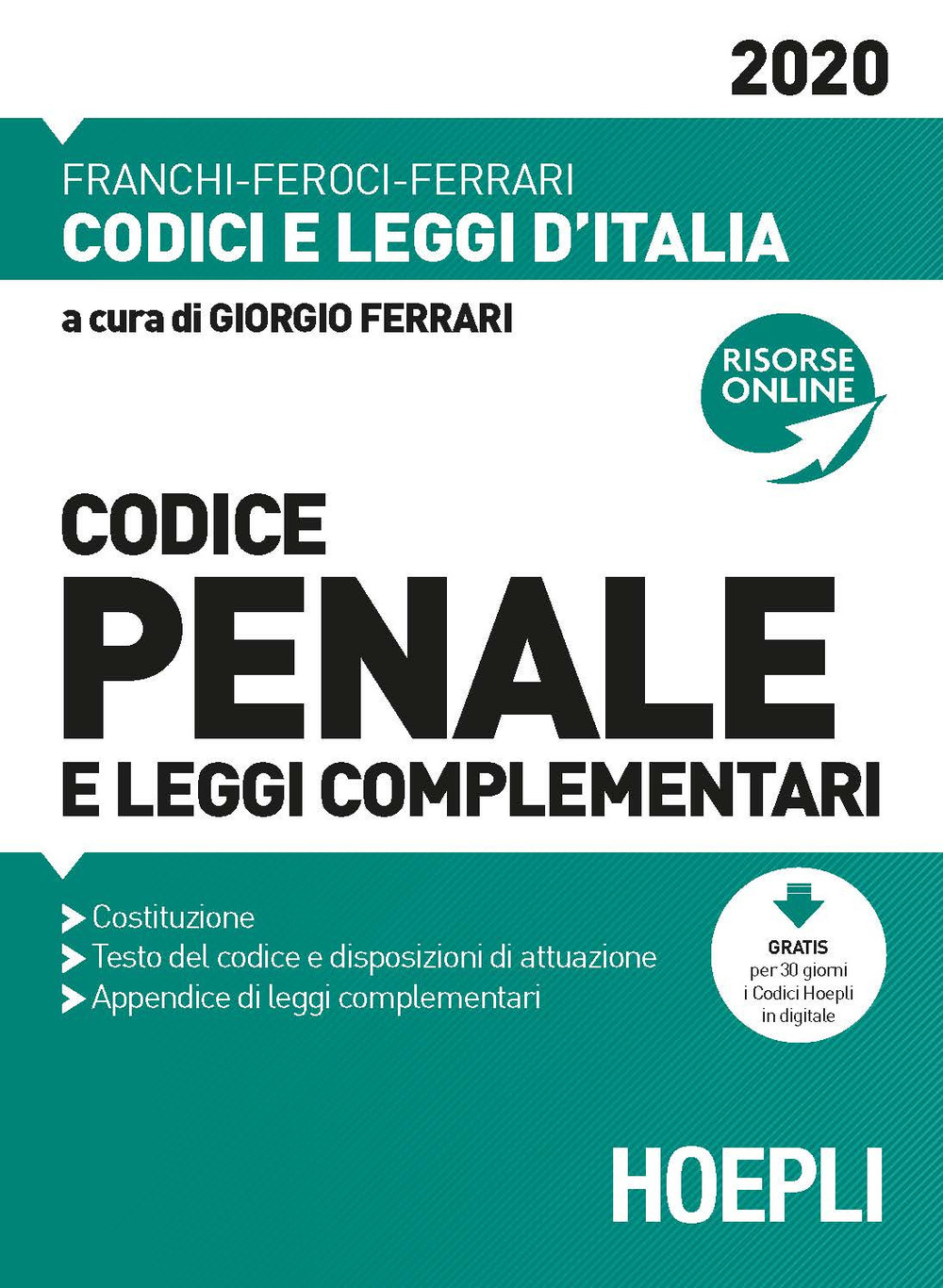 Libro Codice penale e leggi complementari di - ean 9788820395506 - Hoepli