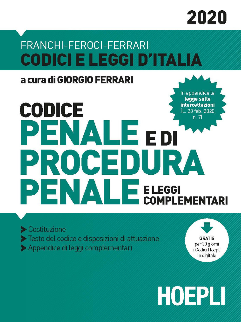 Libro Codice penale e di procedura penale e leggi complementari di - ean 9788820395513 - Hoepli