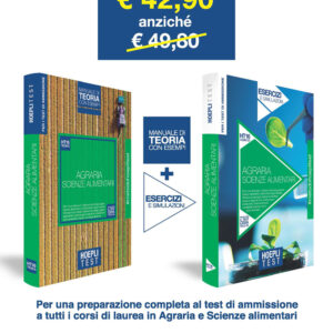 Libro Hoepli Test. Agraria. Scienze dell'alimentazione. Box: manuale di teoria con esempi- Esercizi e simulazioni. Per i test di ammissione di  - ean 9788820399054 - Hoepli