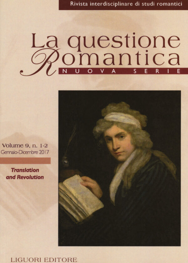 Libro questione romantica. Rivista interdisciplinare di studi romantici. Nuova serie di  - ean 9788820767631 - Liguori