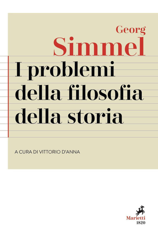 Libro problemi della filosofia della storia di Georg Simmel - ean 9788821112270 - Marietti 1820