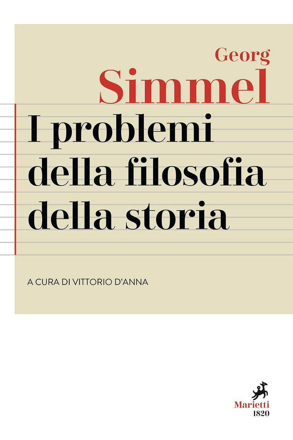Libro problemi della filosofia della storia di Georg Simmel - ean 9788821112270 - Marietti 1820