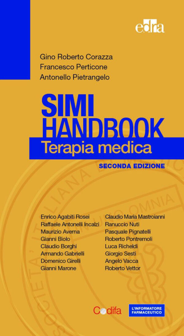 Libro Simi Handbook. Terapia medica di Gino Roberto Corazza; Francesco Perticone; Francesco Violi - ean 9788821451010 - Edra