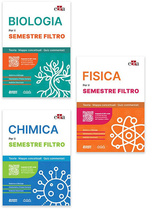 Libro Biologia per il semestre filtro. Teoria