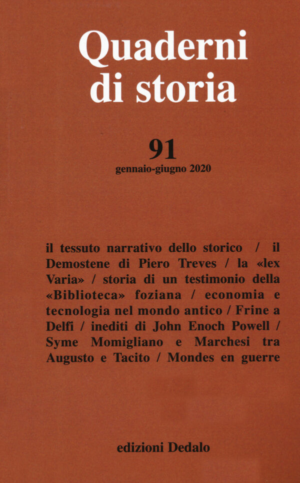 Libro Quaderni di storia di  - ean 9788822025913 - edizioni Dedalo