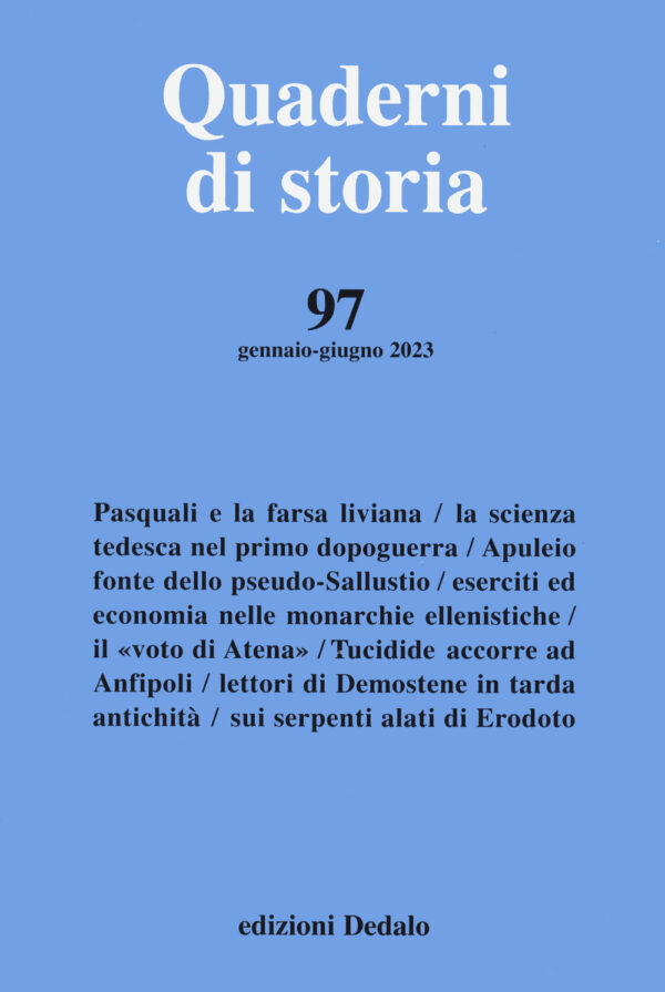 Libro Quaderni di storia di  - ean 9788822025975 - edizioni Dedalo