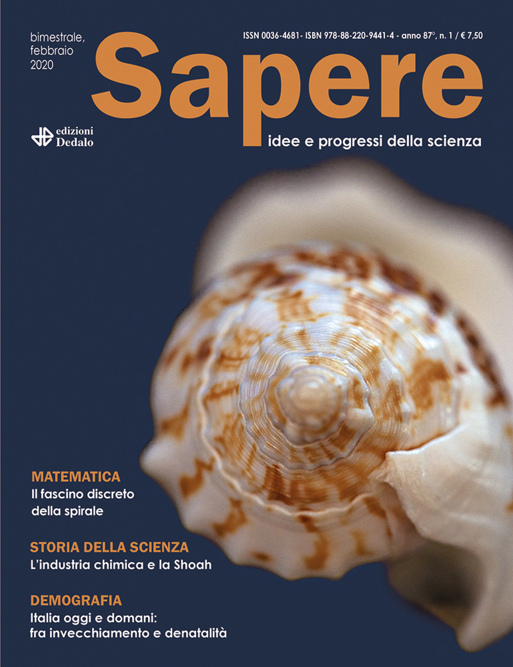 Libro Sapere. Idee e progressi della scienza di - ean 9788822094414 - edizioni Dedalo