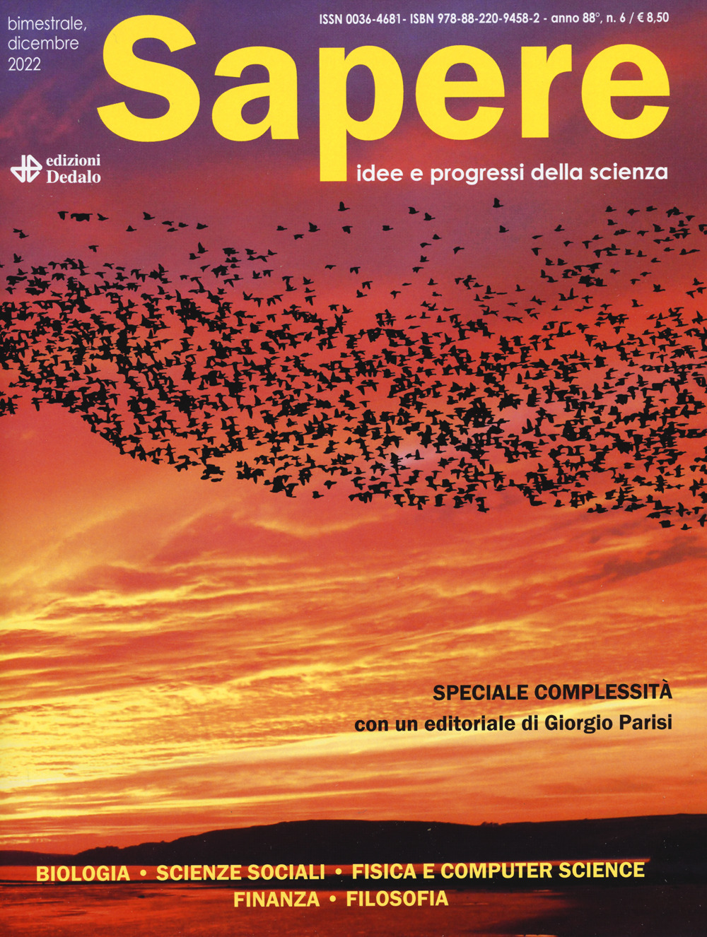 Libro Sapere. Idee e progressi della scienza di - ean 9788822094582 - edizioni Dedalo