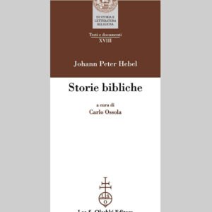 Libro Storie bibliche di Johann Peter Hebel - ean 9788822263537 - Olschki