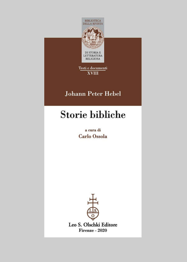 Libro Storie bibliche di Johann Peter Hebel - ean 9788822263537 - Olschki
