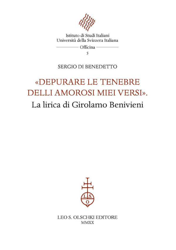 Libro «Depurare le tenebre delli amorosi miei versi». La lirica di Girolamo Benivieni di Sergio Di Benedetto - ean 9788822267061 - Olschki
