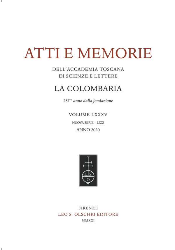 Libro Atti e memorie dell'Accademia toscana di scienze e lettere «La Colombaria». Nuova serie di  - ean 9788822267597 - Olschki