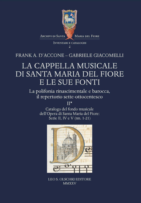 Libro cappella musicale di Santa Maria del Fiore e le sue fonti. La polifonia rinascimentale e barocca