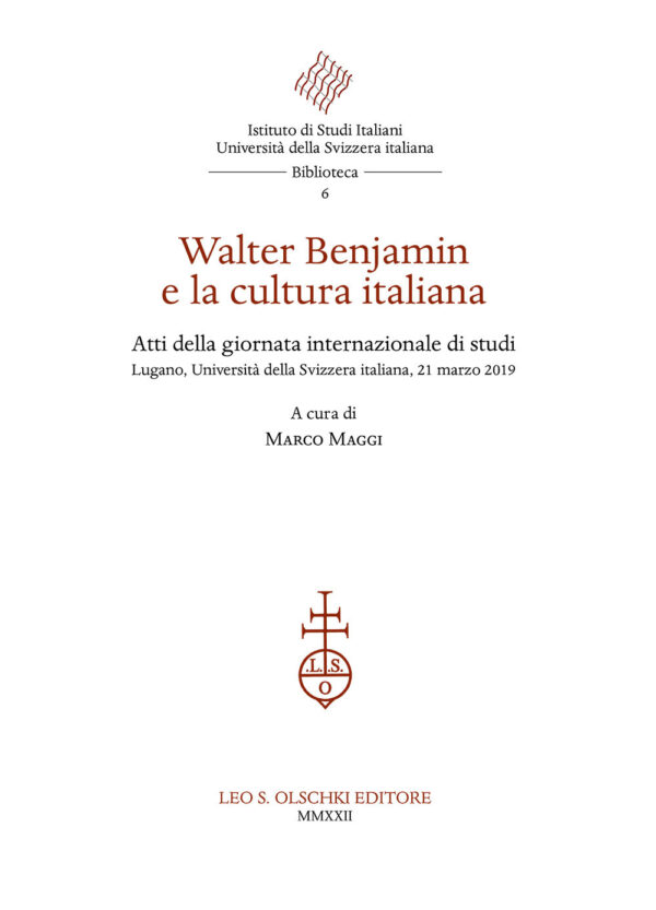 Libro Walter Benjamin e la cultura italiana. Atti della giornata internazionale di studi (Lugano