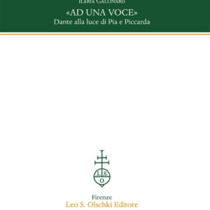 Libro «Ad una voce». Dante alla luce di Pia e Piccarda di Ilaria Gallinaro - ean 9788822268327 - Olschki