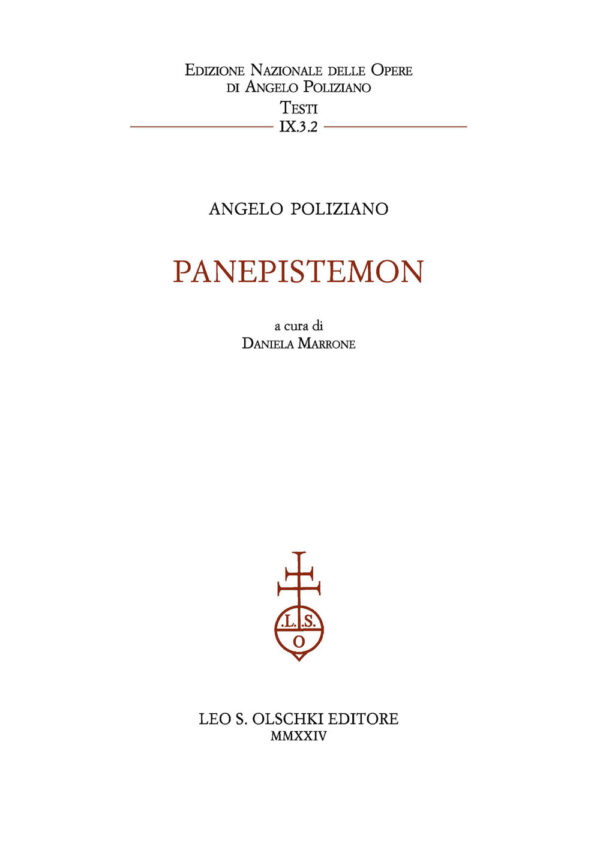 Libro Panepistemon di Angelo Poliziano - ean 9788822268969 - Olschki
