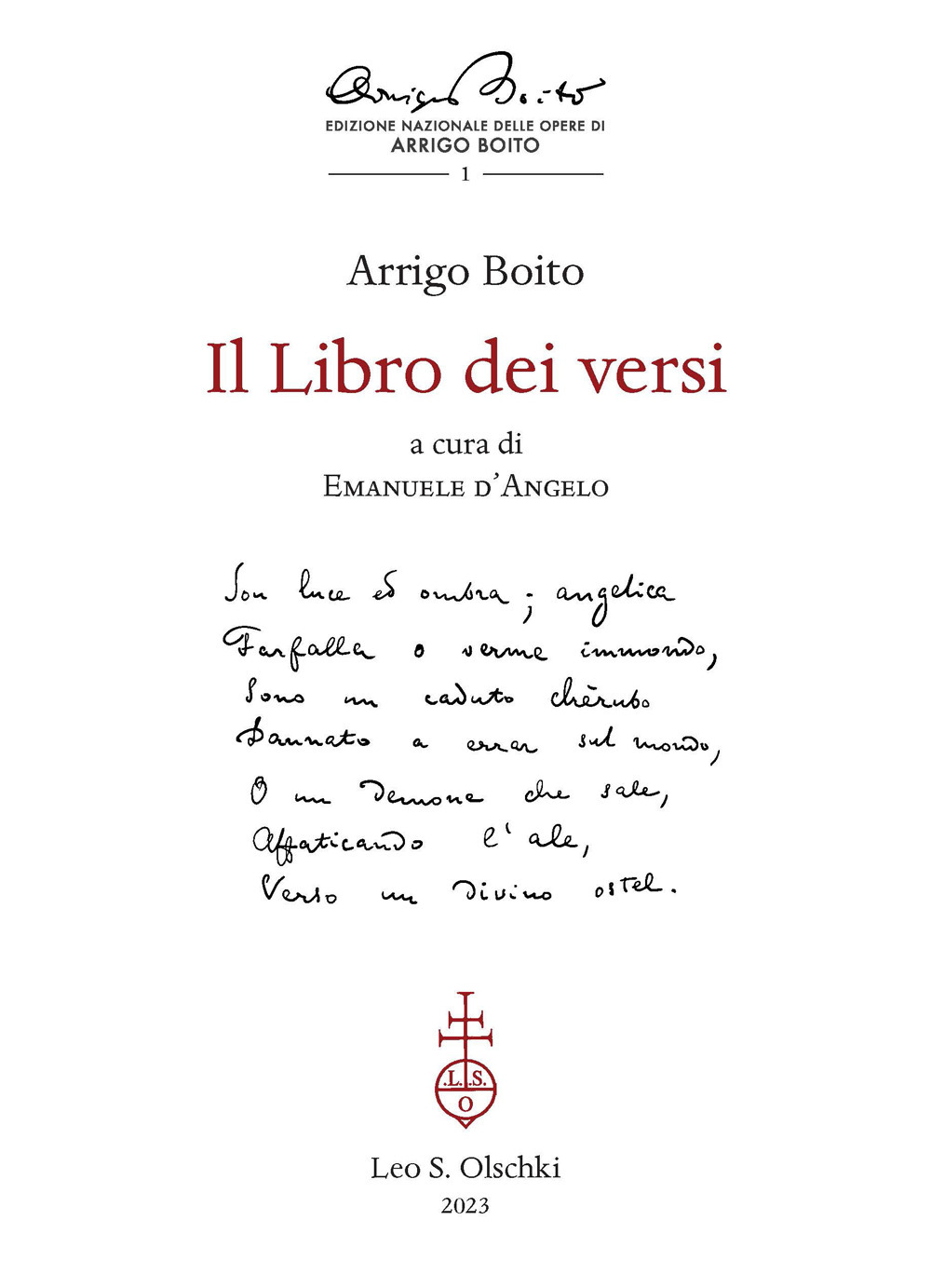 Libro libro dei versi di Arrigo Boito - ean 9788822269089 - Olschki