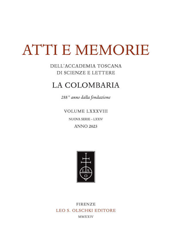 Libro Atti e memorie dell'Accademia toscana di scienze e lettere «La Colombaria». Nuova serie di  - ean 9788822269249 - Olschki