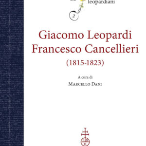 Libro Carteggio Giacomo Leopardi - Francesco Cancellieri (1815-1823) di  - ean 9788822269614 - Olschki