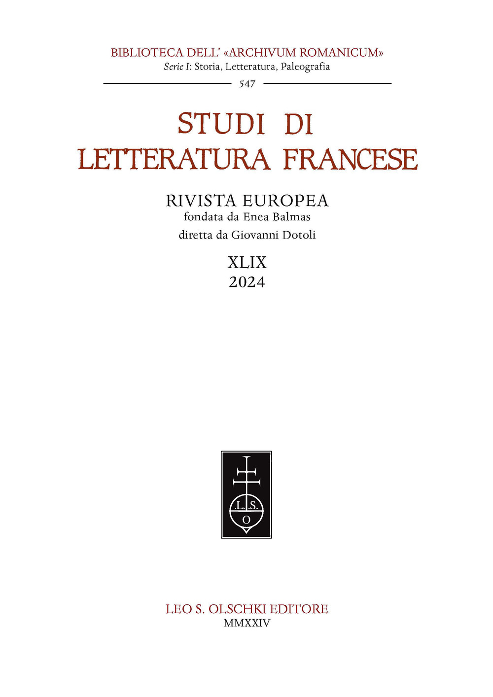 Libro Studi di letteratura francese di  - ean 9788822269645 - Olschki