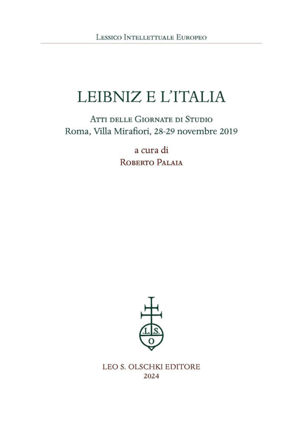 Libro Leibniz e l'Italia. Atti delle giornate di studio (Roma