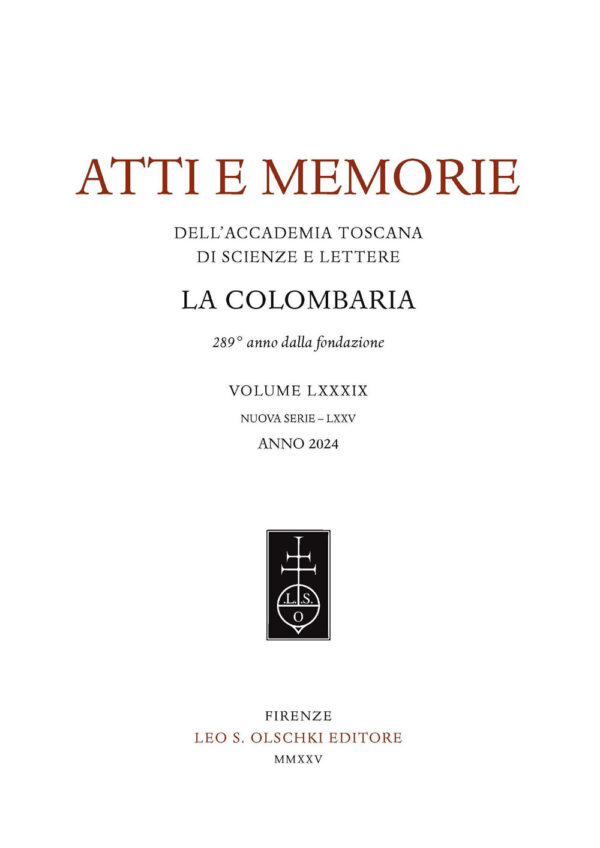 Libro Atti e memorie dell'Accademia toscana di scienze e lettere «La Colombaria». Nuova serie di  - ean 9788822269805 - Olschki