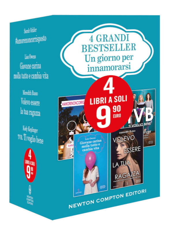 Libro 4 grandi bestseller. Un giorno per innamorarsi: Giovane carina molla tutto e cambia vita-#amorenoncorrisposto-Volevo essere la tua ragazza-TVB. Ti voglio bene di Lisa Owens; Sarah Ockler; Meredith Russo; Kody Keplinger - ean 9788822738967 - Newton Compton Editori