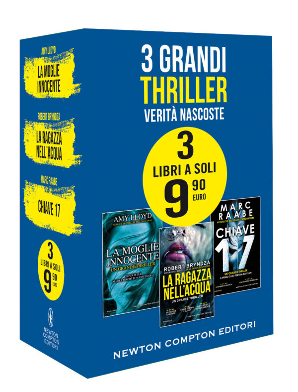 Libro 3 grandi thriller. Verità nascoste: La moglie innocente-La ragazza nell'acqua-Chiave 17 di Amy Lloyd; Robert Bryndza; Marc Raabe - ean 9788822740328 - Newton Compton Editori