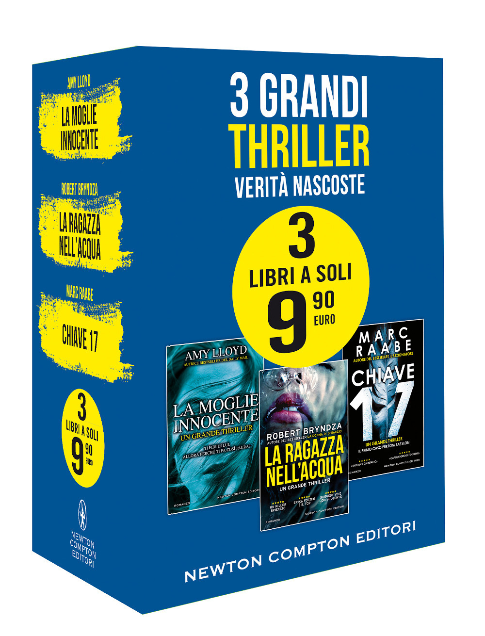 Libro 3 grandi thriller. Verità nascoste: La moglie innocente-La ragazza nell'acqua-Chiave 17 di Amy Lloyd; Robert Bryndza; Marc Raabe - ean 9788822740328 - Newton Compton Editori
